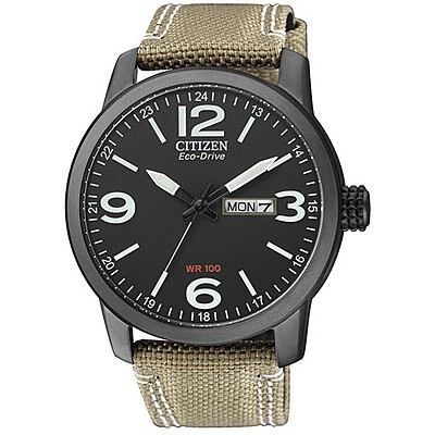Citizen Eco Drive Uhr BM8476-23E Black mit technischem Gewebeband