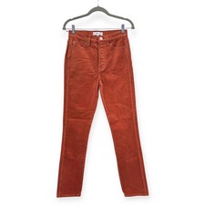RE/DONE High Rise Ankle Crop Double Needle Rust - Size 26 Sample