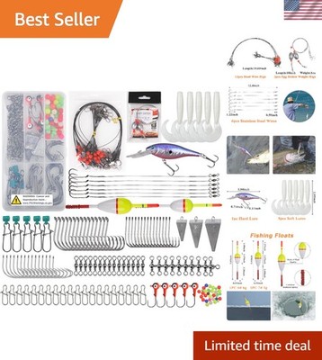 161-Piece Saltwater Surf Fishing Tackle Kit for Ultimate Fishing Success