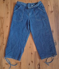 Vintage Bobbie Brooks Hydraulic Denim Style Capri Pants M 8-10