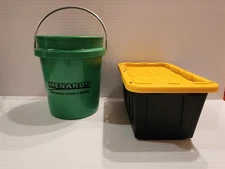 Menards Mini Bucket, Teeny Tote, 0.5-Quart BPA-Free, 4in Tall HTF 2 Pack
