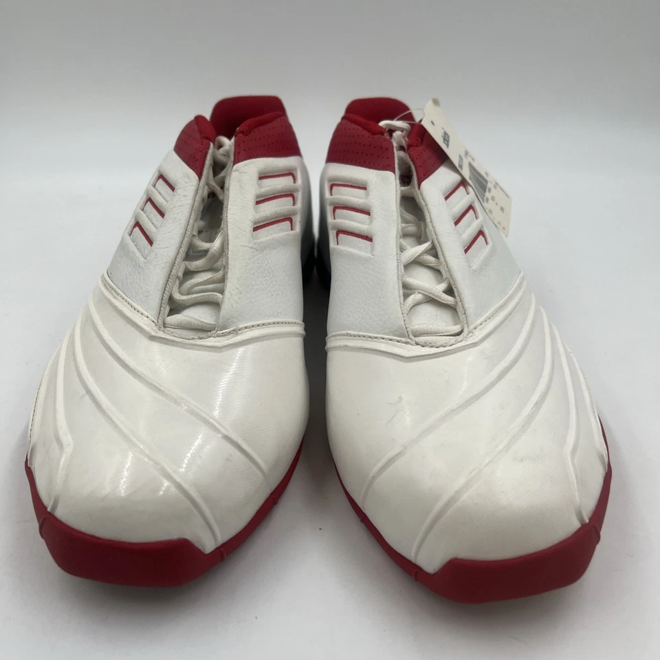Adidas TMAC II 2 bajas de colección Deadstock para hombre talla 11 blanco rojo 019483 nuevas sin caja Foto 3 de 4