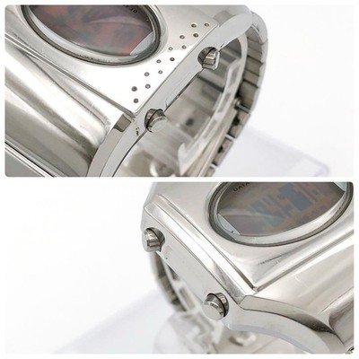 CASIO ME-100 META TOMATO U.F.O Digital Watch Silver Steel Y2K | eBay