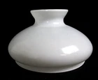 Vintage 11.5" Milk Glass Kerosene, Hurricane Lamp Shade 6 3/4" H. 9 3/4" Fitter