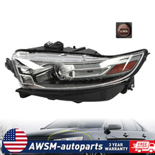 For 2013-2019 Ford Taurus Driver Left Halogen Headlight W Gray Trim Projector