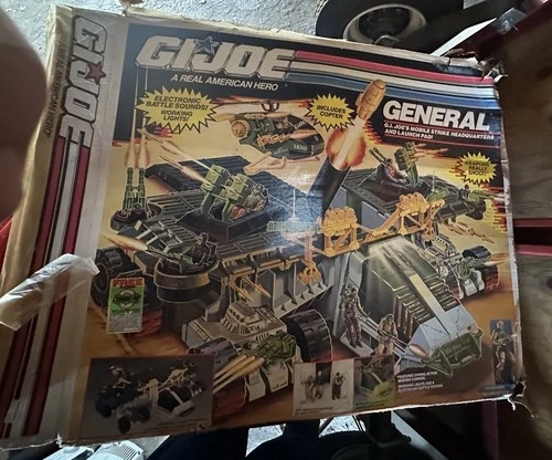 Vtg The GENERAL 1990 GI Joe Fortress Headquarters Vehicle with Box