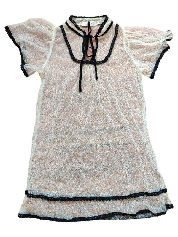 Lily.J Bluse Damen 38; M Weiß Feminin Kurzarm Polyester