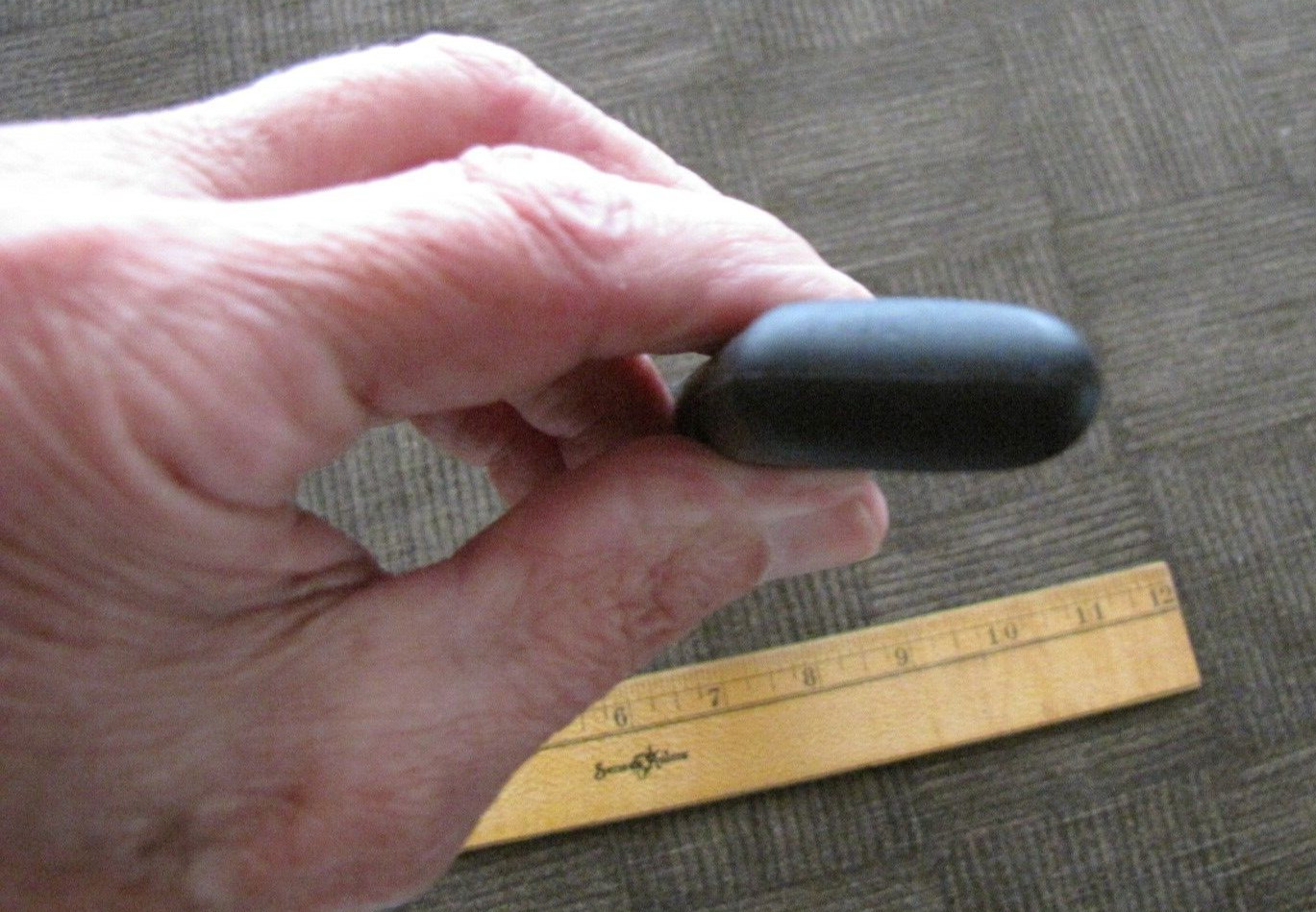 IKEA Small 11" Chef's Knife Stainless w Serrated Edge 5" Blade w Plastic Handle