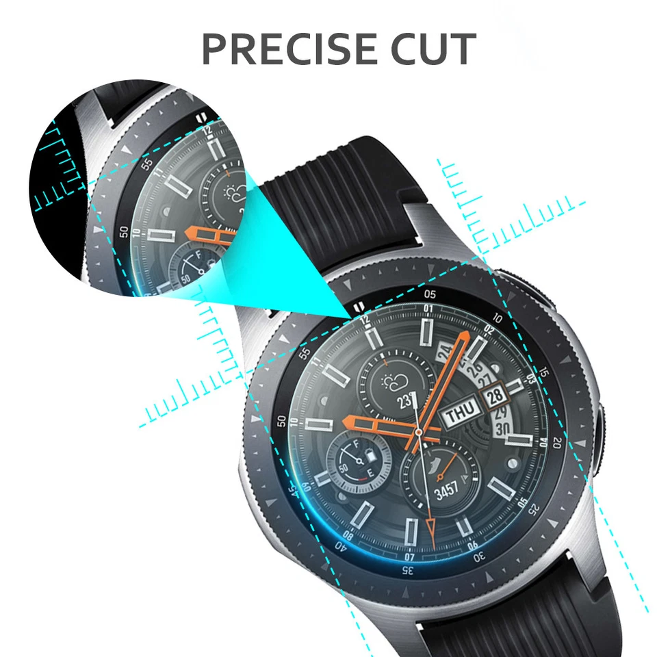 Protector de pantalla de vidrio templado de 42 mm 3X TJS para Samsung Gear S2 y Galaxy Watch Foto 4 de 4