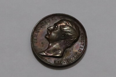     SCHWEIZ James Fazy Citoyen de Geneve by A. Bovy 1846 42mm B68 JJJ41