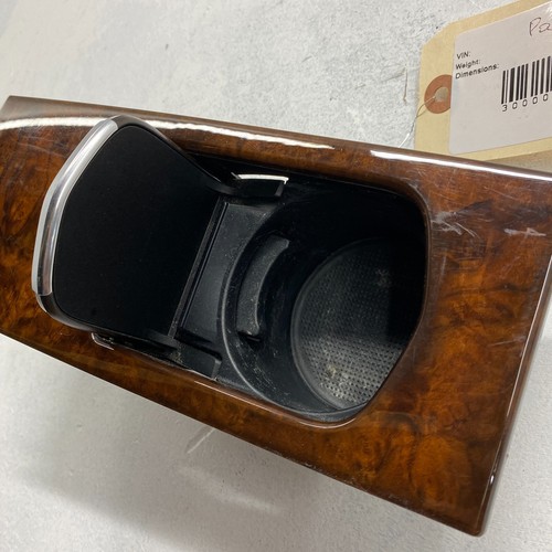 2010-16 PANAMERA Woodgrain Rear Console Cupholder Cup Holder Trim Panel OEM Unit - Picture 4 of 9