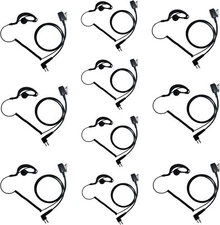 10Pack Earpiece Headset for Motorola Cp200 Cp200d cls1110 cls1410 Cp185 Rdm2070d