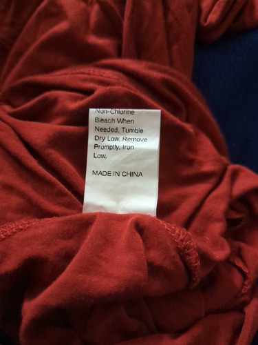 BLUES Dress Turtleneck Rust Orange Knit Stretch Rayon  Bodycon Mini Dress SMALL  - Picture 7 of 8