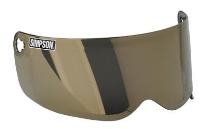 Simpson Motorcycle Helmet Replacement Shield Gold Mirror - Mod Bandit MBGSE