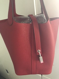 Auth New Hermes Picotin 18 Clemence Leather Bag Red Gorgeous Ebay