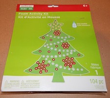 Christmas Craft Foam Activity Kit Creatology 104pc Hanging Pony Beads Tree 93C