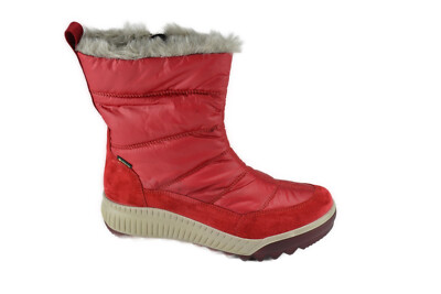 Legero Damenstiefel Velourleder Leder/Textil rot