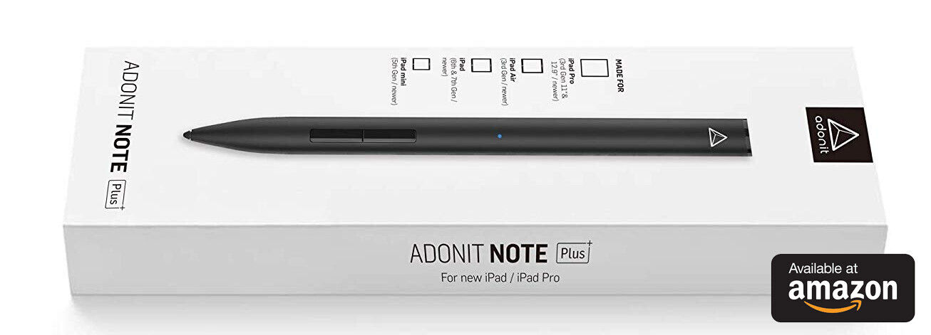 Adonit Note + Plus Pressure Sensitivity Stylus Pen New iPad iPad Pro Black TS
