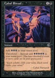 陰謀団の儀式/Cabal Ritual 未来予知枠　foil Cabal Ritual Foil | eBay