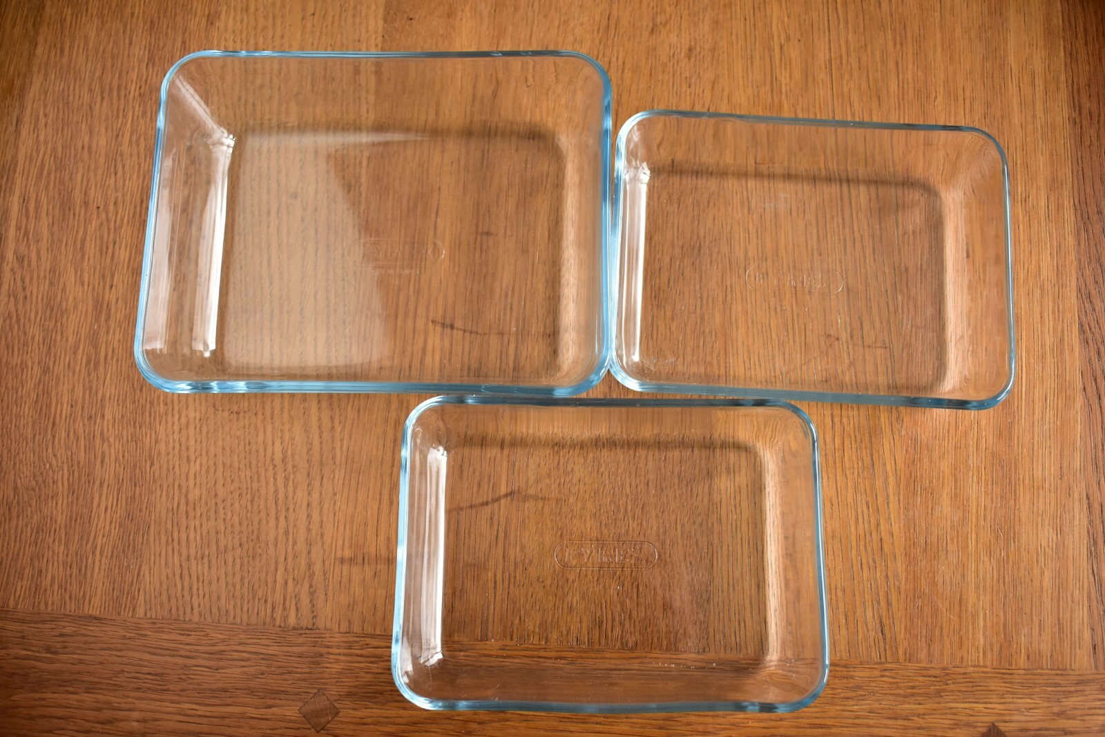 NEW PYREX 3 RECTANGULAR PIE / LASAGNE DISHES eBay