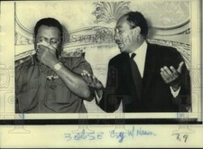 1970 Press Photo Egyptian, Sudanese Presidents Mourn Late President Nasser