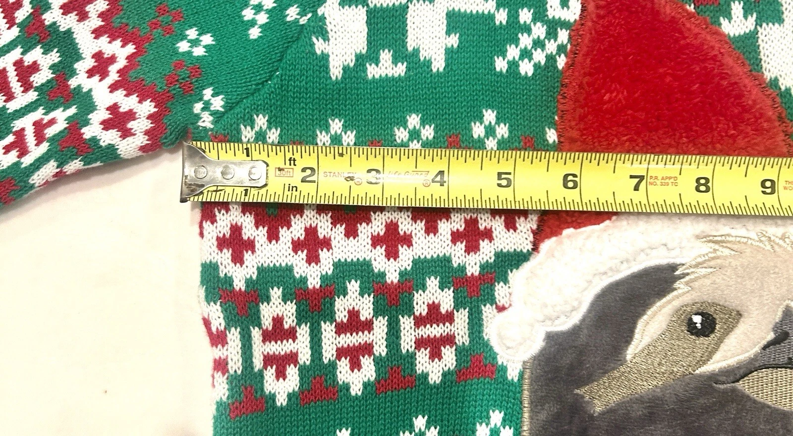 New Ugly Christmas Sweater 33 Degrees Sloth Pullover Beer Drink Pocket Men’s L