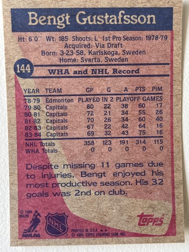 1984-85 Topps Hockey Card Pick From List !! - Picture 271 of 305