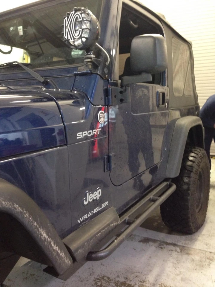 Body Armor TJ-4121 4x4 Black Rockcrawler Side Bars Foto 4 de 4