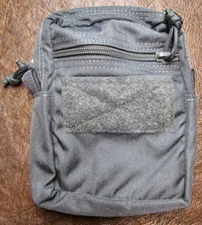 FirstSpear divided stash pocket Manatee grey 6/9 MOLLE GP zipper utility pouch