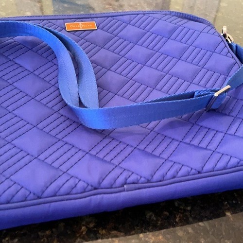 Custodia imbottita trapuntata per laptop Cole Haan *Indaco* usata in ottime condizioni - Foto 11 di 12