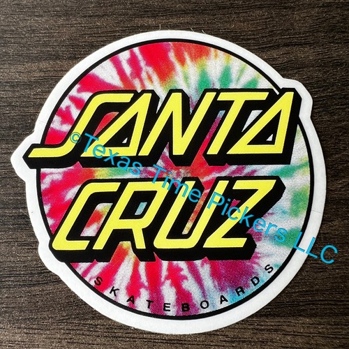 🔥SANTA CRUZ CA Skateboard FACTORY OEM Sticker Tie-Dye HIPPIE Love 3" Surf Beach - Picture 7 of 10