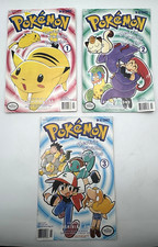 3 VTG Pokemon Electric Pikachu Boogaloo Comics #1-3 Viz Comic Book 1999