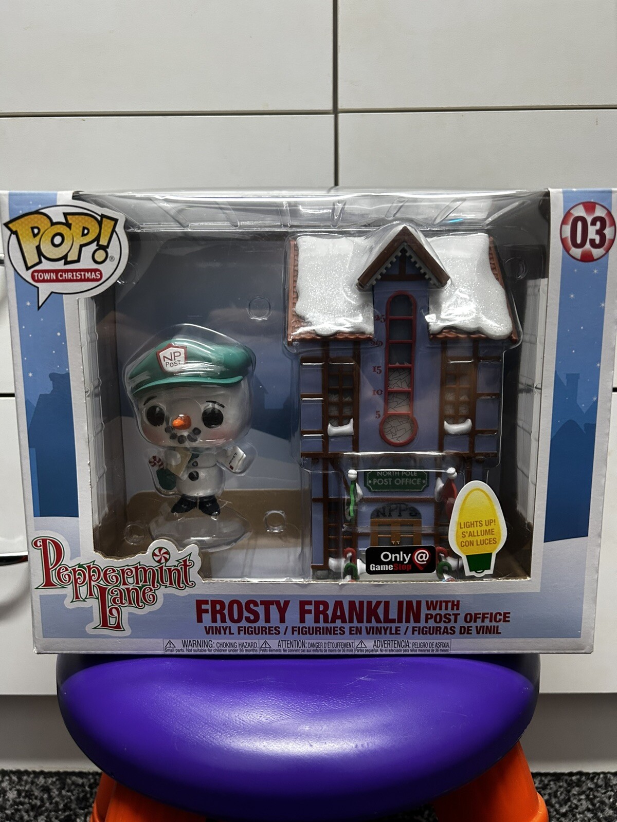 Funko Pop! Frosty Franklin With Post Office #03 Gamestop Exclusive Vinyl Figure
