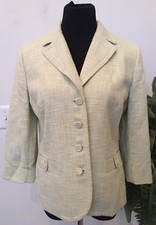 NWT Ann Taylor Loft Women  s Career Sage Green Cotton Blend Blazer Jacket Size 12