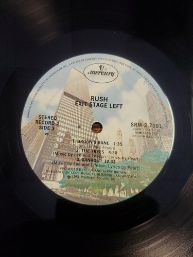 Rush Exit...Stage Left 1981 2 LP Vinyl - Picture 5 of 10