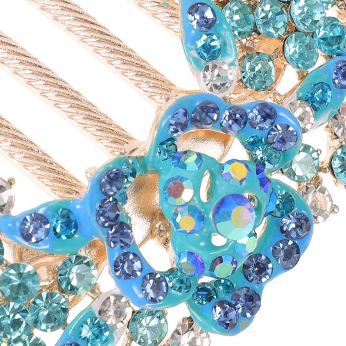 Strass Blume Haarspange Mutter Braut Braut Kamm Kämme für Hochzeit - Bild 7 von 12