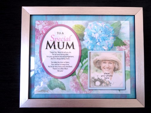 Special Mum Or Mother Floral Family Photo Memory Mount Gift With Poem Verse - Picture 18 of 30