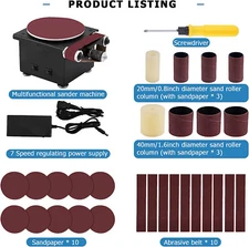 6inch Electric Disc Sander Machine Edge Sharpener Mini Bench Polisher Tools Kit