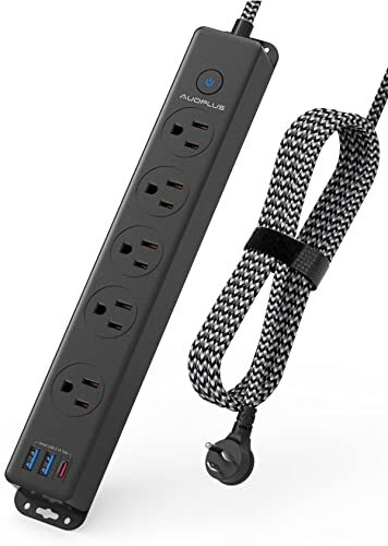 Surge Protector Power Strip With Usb C Ports 5 Outlets 3 Usb Ports1 Usb C 5ft-image