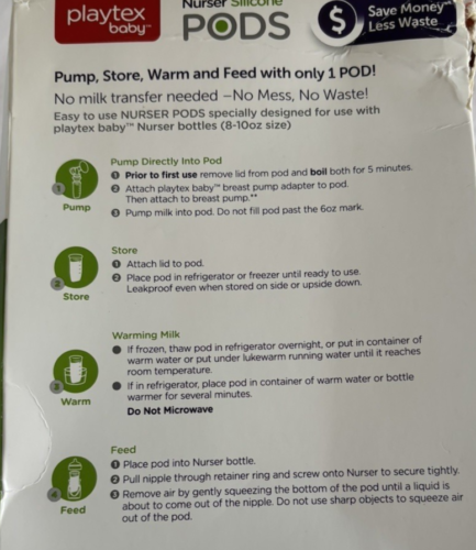 Playtex Nurser Drop-in Liners Silicone Pods Baby Bottle Gift Set - Incomplete - Picture 10 of 10