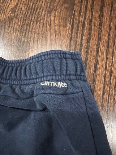 Men's Adidas Solid Blue Traditional Sweatpants Sweat Pants Size M Medium - Picture 8 of 8