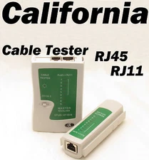 Network LAN Cable Tester Test RJ45 RJ-11 CAT5 UTP Ethernet Tool Cat5 6 E RJ11 8P