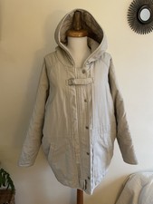Poetry Cream Stone Coat Jacket Coat Parka Hooded Super Thick Warm Uk 14