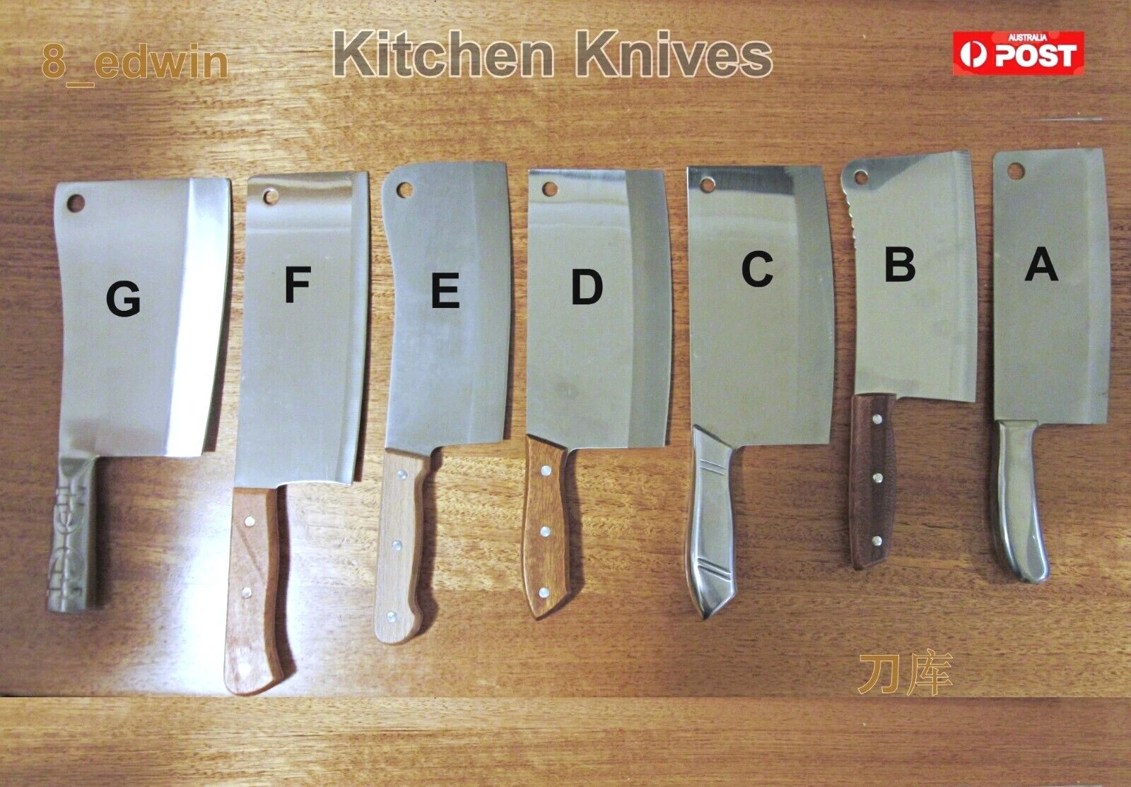 Quality Alloy Stainless stl Kitchen Knvies chopper Chinese Meat Cleaver Butcher