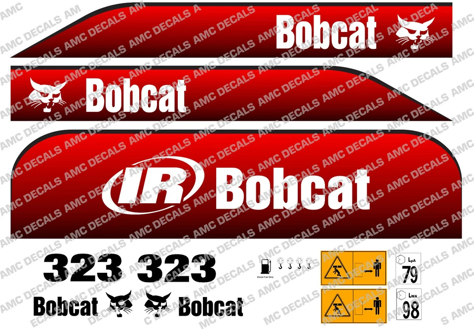 BOBCAT 323D MINI BAGER DECAL SET - Bild 1 von 1