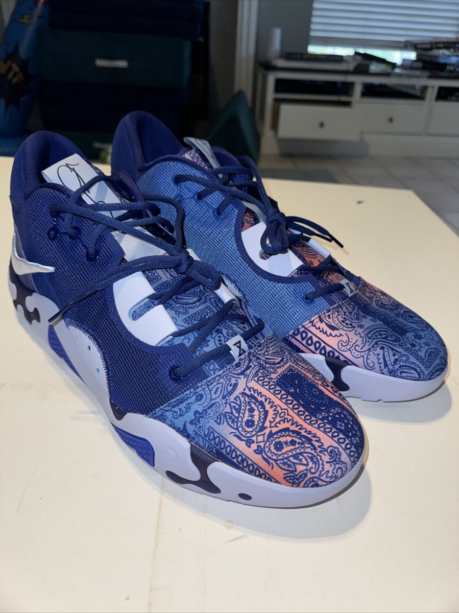 Nike PG 6 'Blue Paisley' Hyper Royal Marine DC1974-400 Mens Size