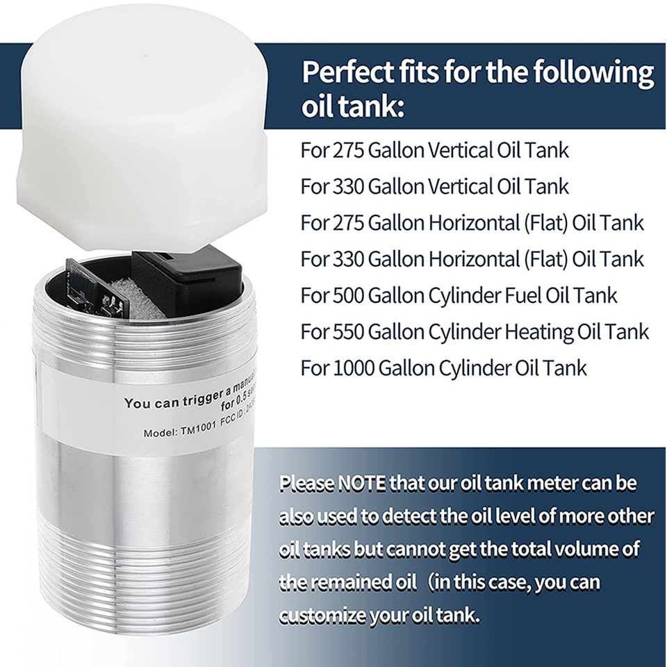 Smart Oil Gauge WiFi Heating Oil Gauge for 275 330 550 Gallon Fuel