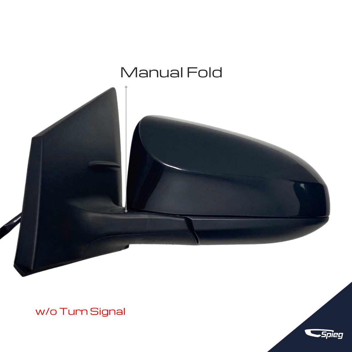K Source Passenger Side Mirror For Toyota Corolla - Heated Power W/ Turn Signal, Textured Black (2020 Sedan/Hatch) - View #6
