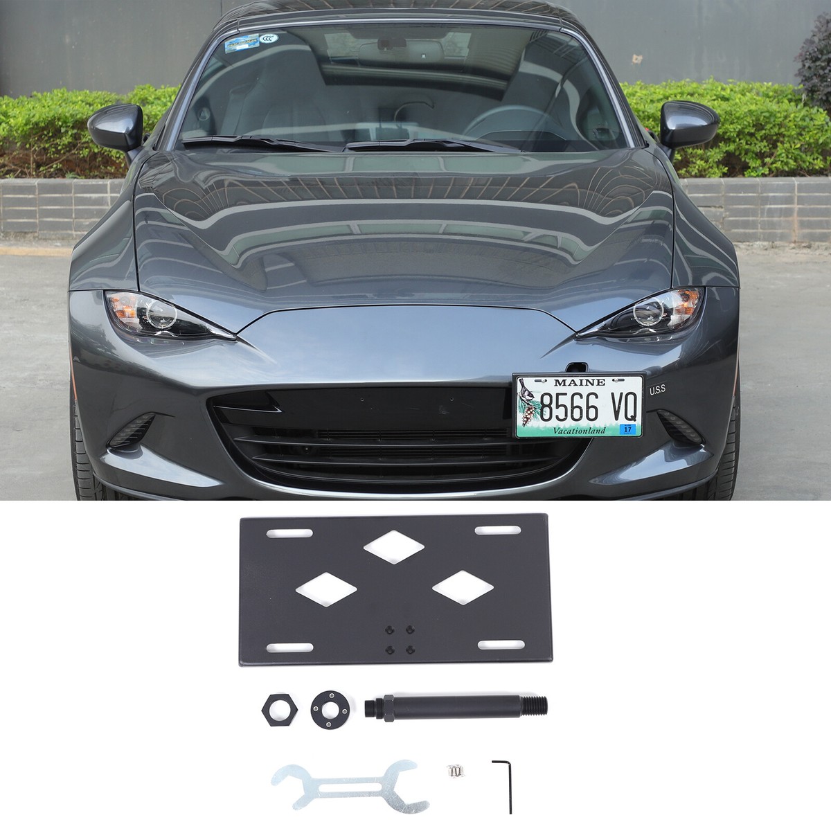 Aluminum For Mazda MX-5 Miata ND 2016-2024 Car Front License Plate