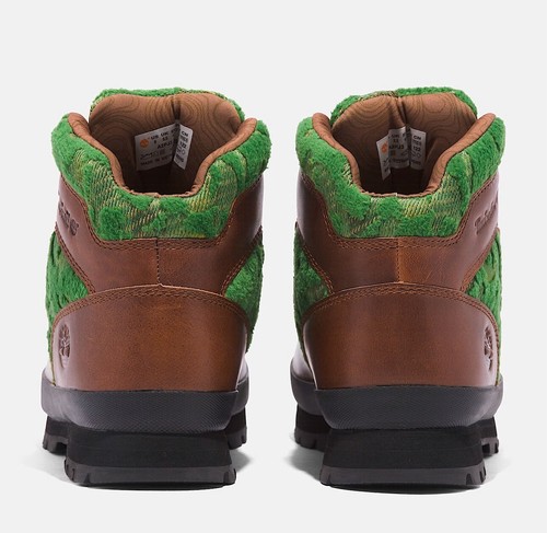 Hombres Timberland Marrón Verde Senderista Negro Pioneros Bota Senderismo Talla 13 - Imagen 7 de 9